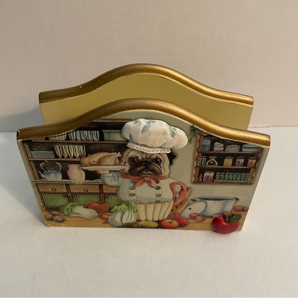 Pug in Chef’s Hat Recipe/Letter/Napkin/Art display - Picture 6 of 7